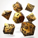 Ancient Cuprem Metal RPG Dice Set (7)