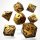 Ancient Cuprem Metal RPG Dice Set (7)