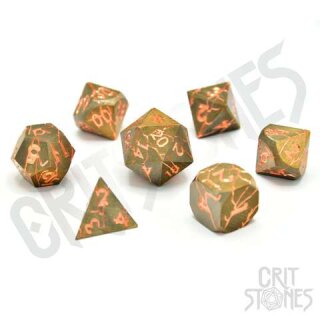 Broken Bastion Metal RPG Dice Set (7)