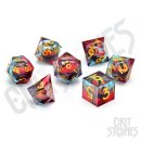 Chromatic Dragons Gaze Floating Eye RPG Dice Set (7)