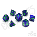 Crazed Enigma Metal RPG Dice Set (7)