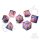 Galactic Ember Sharp Edge Resin RPG Dice Set (7)