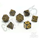 Gilded Nightshade Metal RPG Dice Set (7)