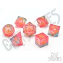Lava Essence Liquid Core RPG Dice Set (7)