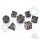 Lava Flow Metal RPG Dice Set (7)