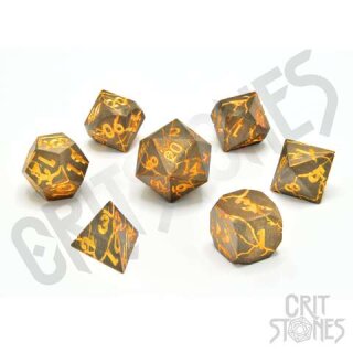 Marred Midas Metal RPG Dice Set (7)