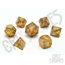 Marred Midas Metal RPG Dice Set (7)