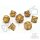 Marred Midas Metal RPG Dice Set (7)