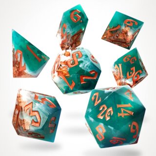 Mystic Marine Sharp Edge Resin RPG Dice Set (7)