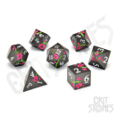 Nighttime Blossom Metal RPG Dice Set (7)