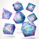 Pink Ice Liquid Core RPG Dice Set (7)