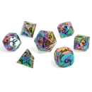 Prismshock Metal RPG Dice Set (7)