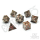 Pyroclasmic Metal RPG Dice Set (7)