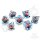 Raging Dragons Gaze Floating Eye RPG Dice Set (7)