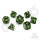 Raving Poison Metal RPG Dice Set (7)