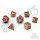 Romance Rune Metal RPG Dice Set (7)