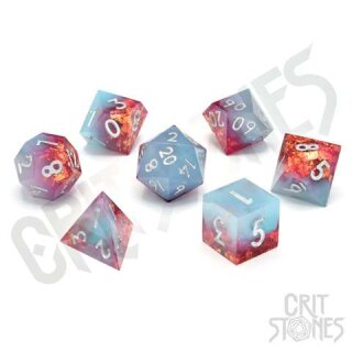 Spring Bliss Sharp Edge Resin RPG Dice Set (7)