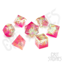 Spring Romance Sharp Edge Resin RPG Dice Set (7)