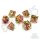 Sunlit Garden Sharp Edge Resin RPG Dice Set (7)