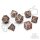 The Gladiator Metal RPG Dice Set (7)