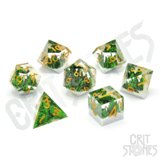 Verdant Valley Sharp Edge Resin RPG Dice Set (7)