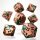 Viridian Flame Metal RPG Dice Set (7)