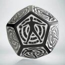 D12 Black & white Hit Location Dice