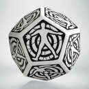 D12 White & black Hit Location Dice