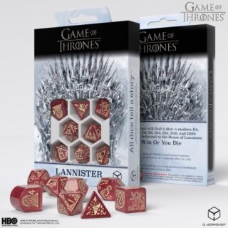 Game of Thrones Lannister Dice Set (8)