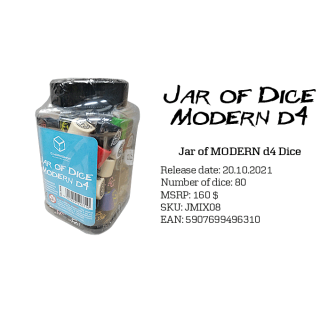 Jar of Modern d4 Dice (80)