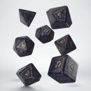 Runic Mixed-blue & gold Dice Set (7)