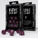 Runic Shimmering black with magenta Dice Set (7)