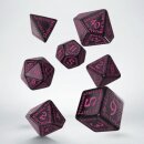 Runic Shimmering black with magenta Dice Set (7)