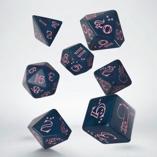 Sparkling Llama Dice Set (dark blue & pink) (7)