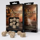 Steampunk Beige & black Dice Set (7)