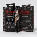 Tribal Dice Set Blue-green & Beige (7)