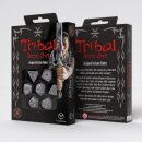 Tribal Dice Set Pearl & Brown (7)