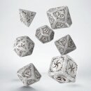 Tribal Dice Set Pearl & Brown (7)