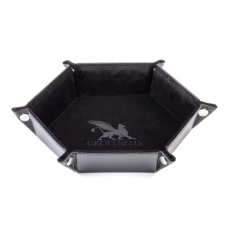 Hexagon Dice Tray Black