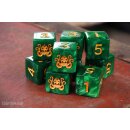 Elder Dice (9d6 Tube) Brand of Cthulhu Drowned Green
