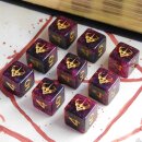 Elder Dice (9d6 Tube) Crown of the Night Mother Glass and...