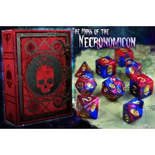Elder Dice Mark of the Necronomicon Blood & Magick Red and Blue (9)