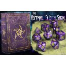 Elder Dice Polyhedral Astral Elder Sign Mystic Purple (9)