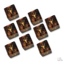 Elder Dice Yellow Sign (9D6 Tube) Mythic Black Amber