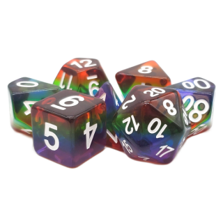 Gradients Translucent Rainbow Dice Set (7)