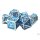 Knights of the Round Table Blue w/Silver Dice Set (7)