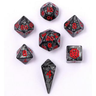 Mini Polymer RPG Dice Set lron Golem (7)