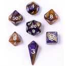 Mini Polymer RPG Dice Set Magister Robes (7)