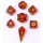 Mini Polymer RPG Dice Set Phoenix Feather (7)