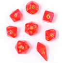 Polyhedral RPG Dice Set Fireball (8)